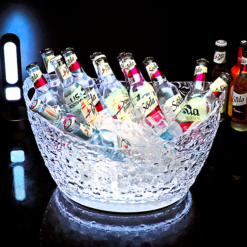 Transparent Acrylic Led Luminous Ice Bucket