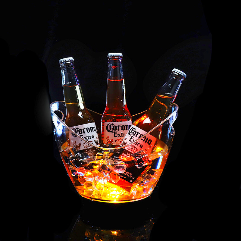 Transparent Acrylic Led Luminous Ice Bucket