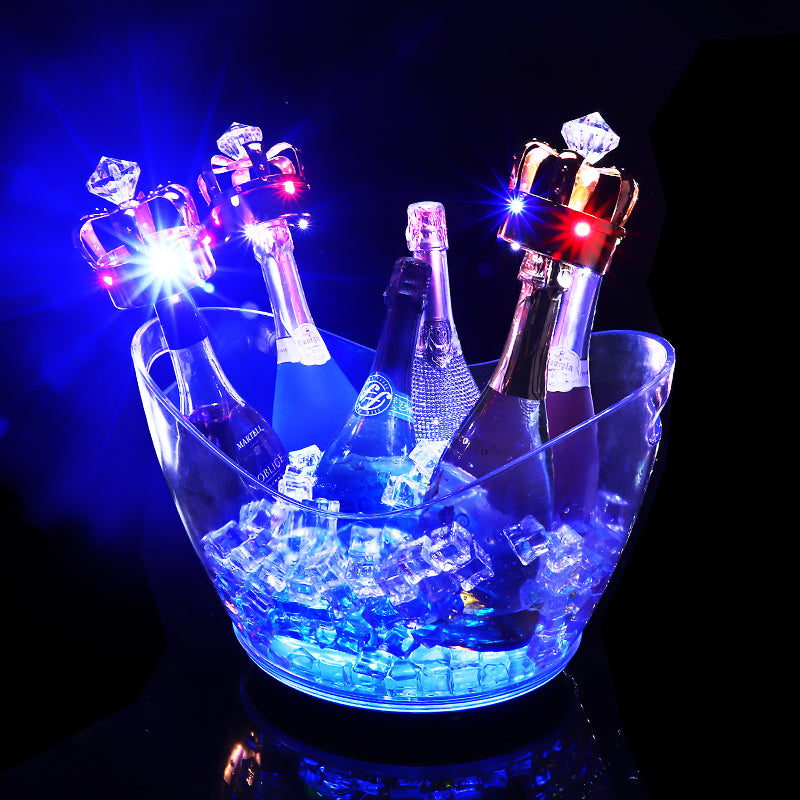 Transparent Acrylic Led Luminous Ice Bucket
