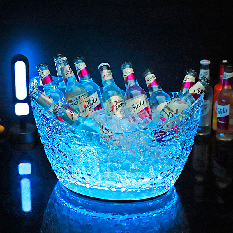 Transparent Acrylic Led Luminous Ice Bucket