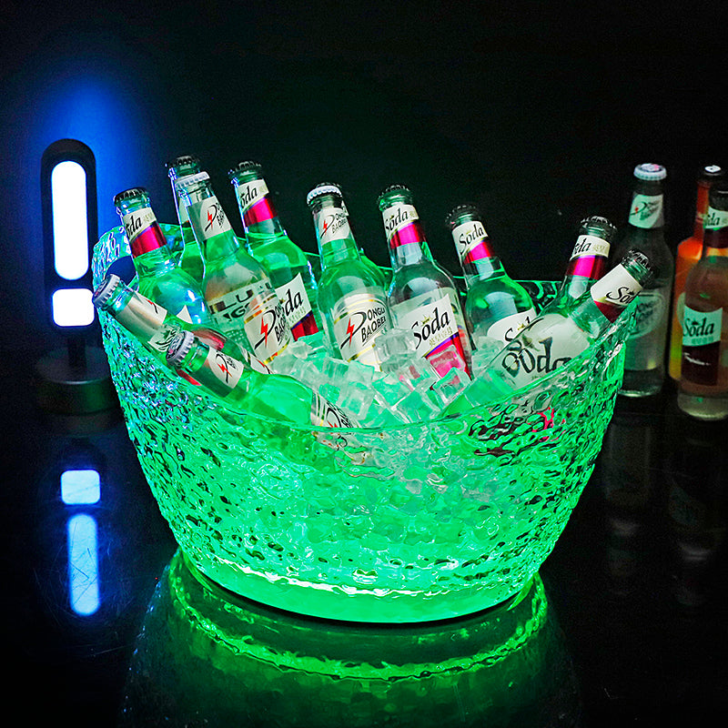 Transparent Acrylic Led Luminous Ice Bucket
