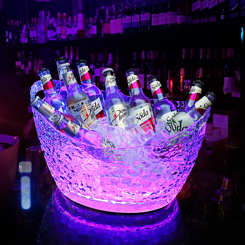 Transparent Acrylic Led Luminous Ice Bucket
